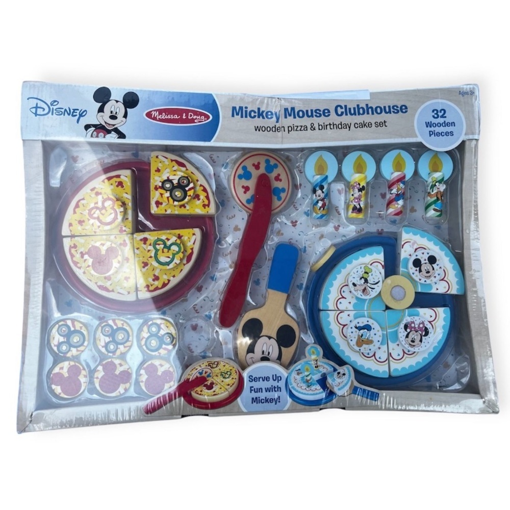Melissa &Doug Disney Mickey Mouse Clubhouse Pizza & Cake Play Set